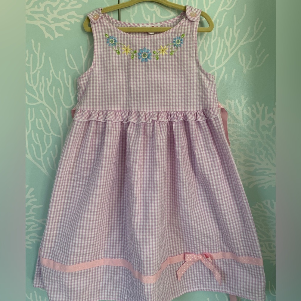 Girls dress with coordinating cardigan